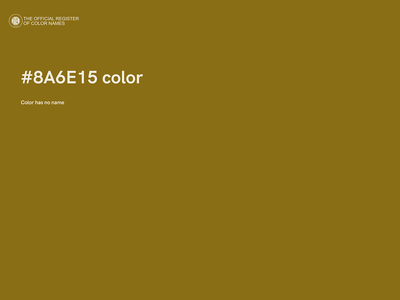 #8A6E15 color image