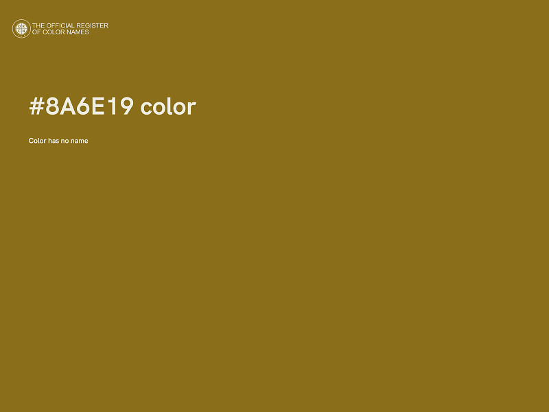 #8A6E19 color image