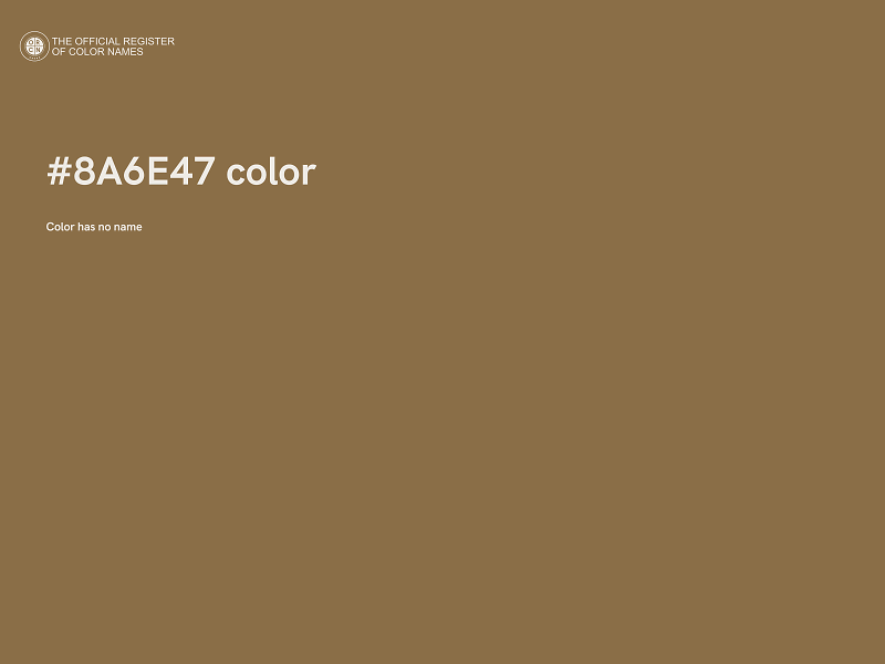 #8A6E47 color image