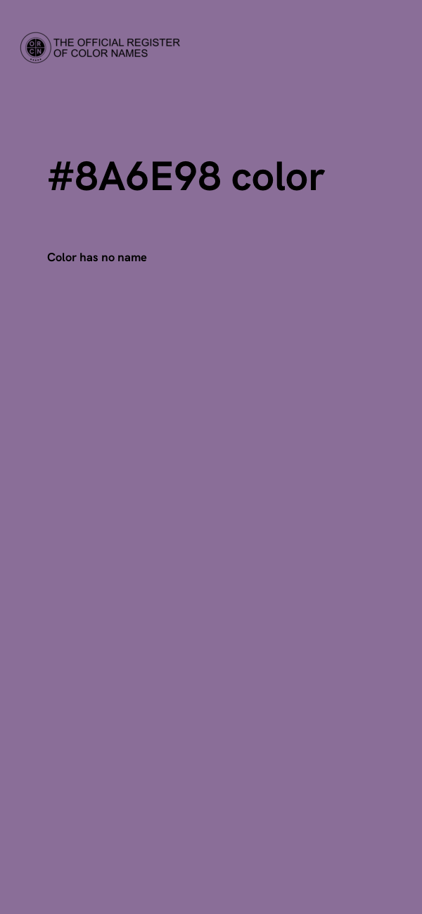 #8A6E98 color image