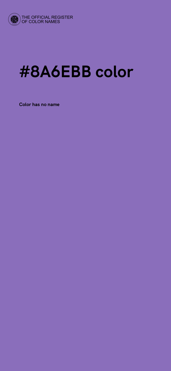 #8A6EBB color image