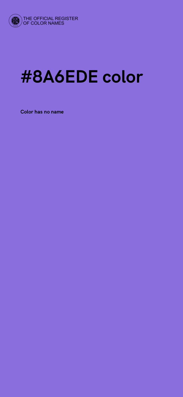#8A6EDE color image