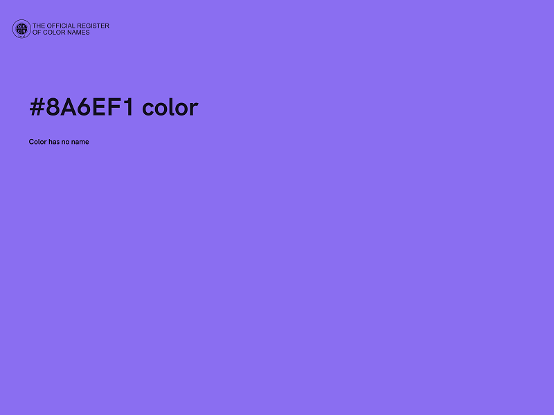 #8A6EF1 color image