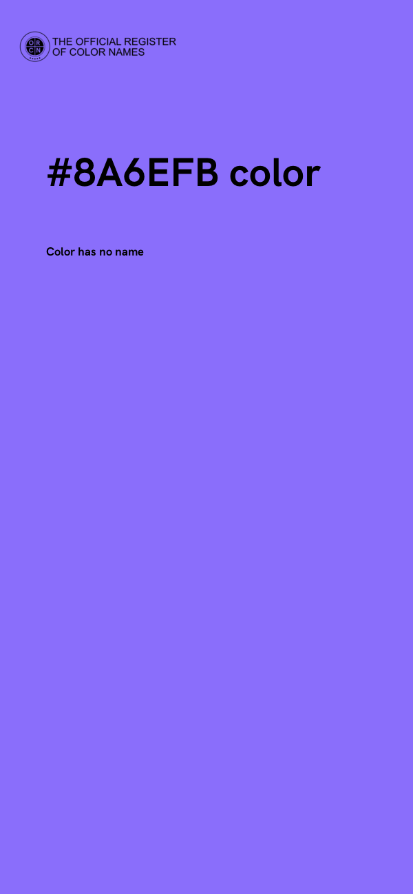 #8A6EFB color image