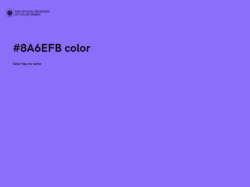 #8A6EFB color image