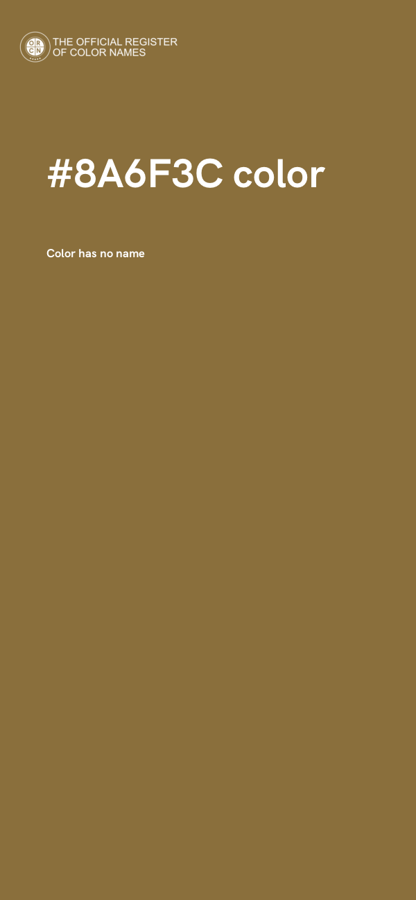 #8A6F3C color image