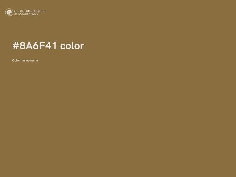 #8A6F41 color image