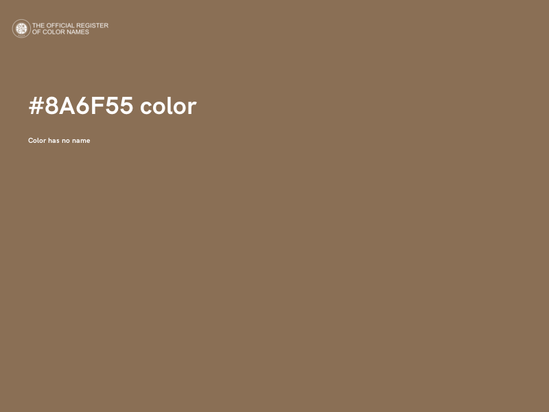 #8A6F55 color image