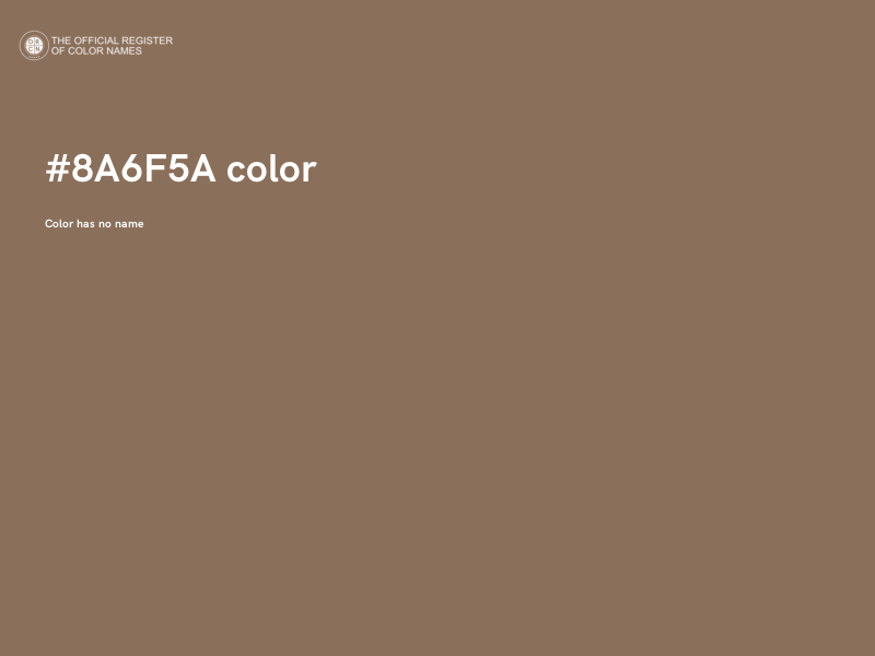 #8A6F5A color image