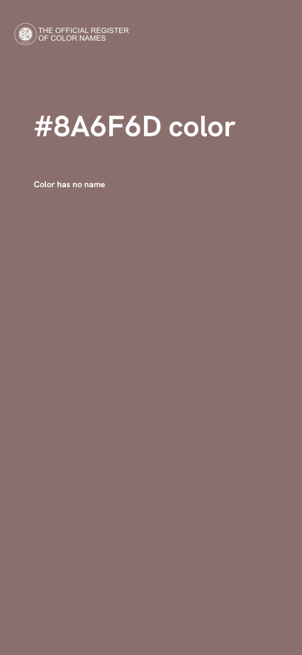 #8A6F6D color image