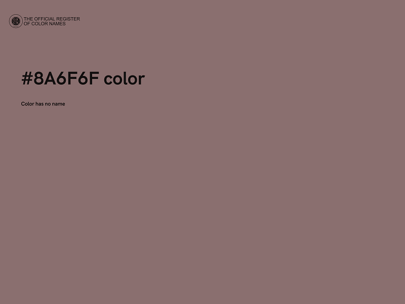 #8A6F6F color image