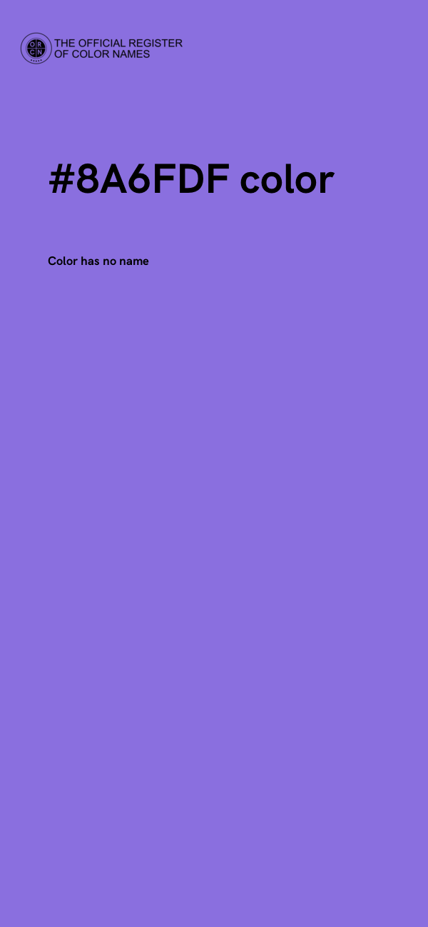 #8A6FDF color image