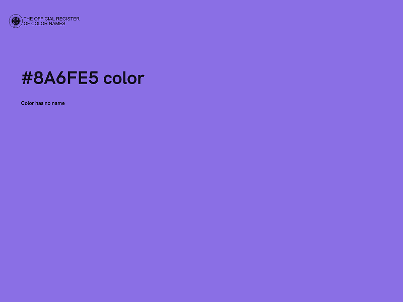 #8A6FE5 color image