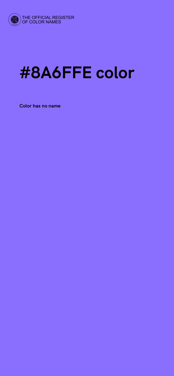 #8A6FFE color image
