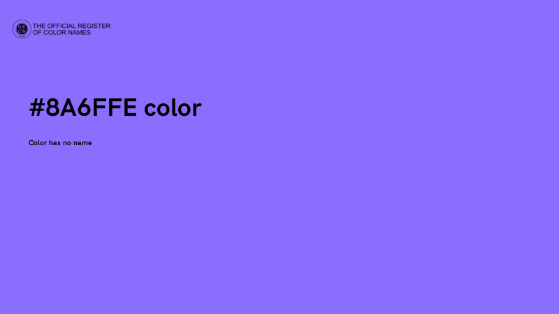 #8A6FFE color image
