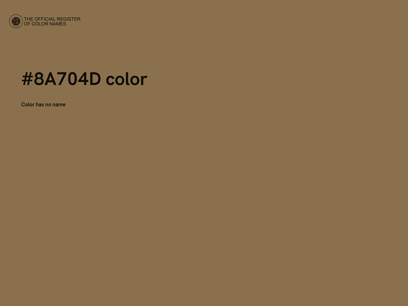 #8A704D color image