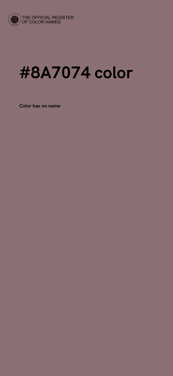 #8A7074 color image