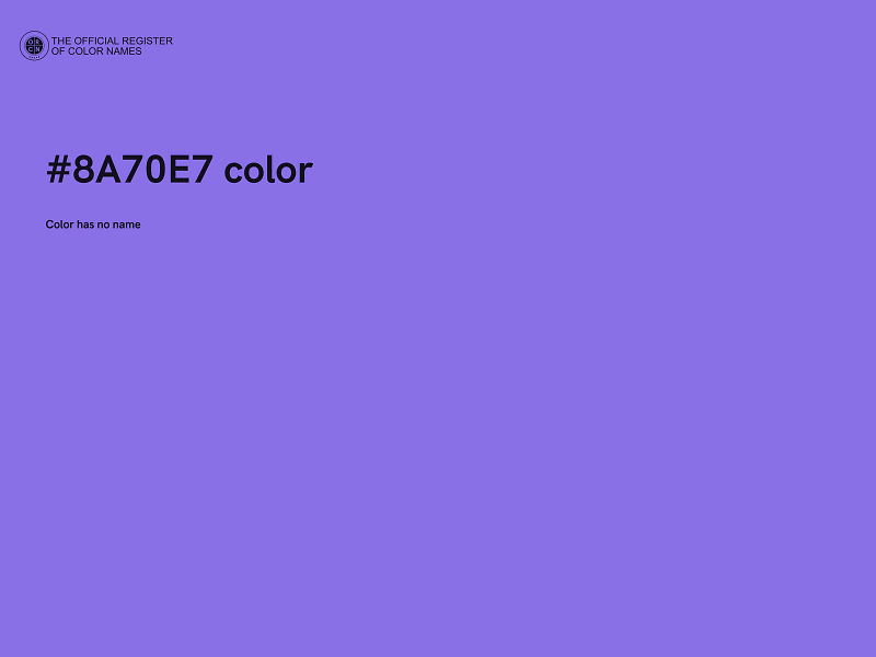 #8A70E7 color image