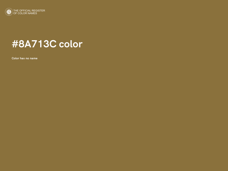 #8A713C color image