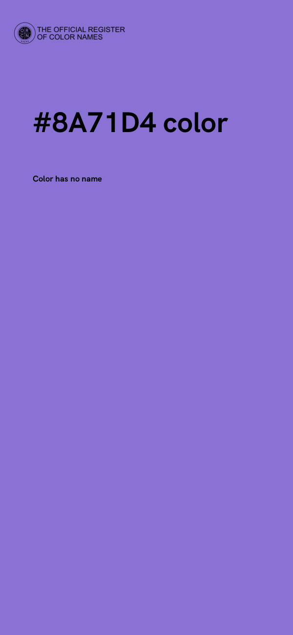 #8A71D4 color image
