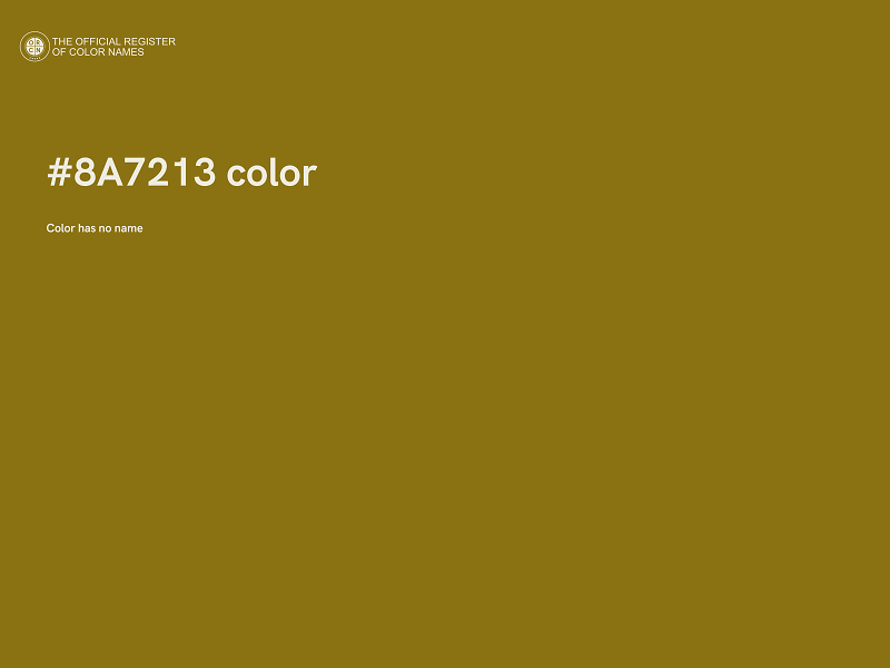 #8A7213 color image