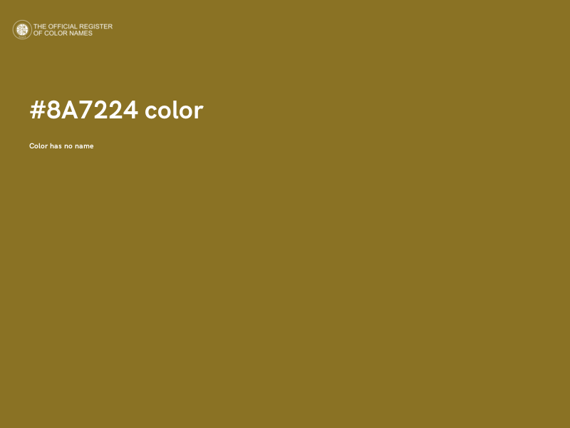 #8A7224 color image