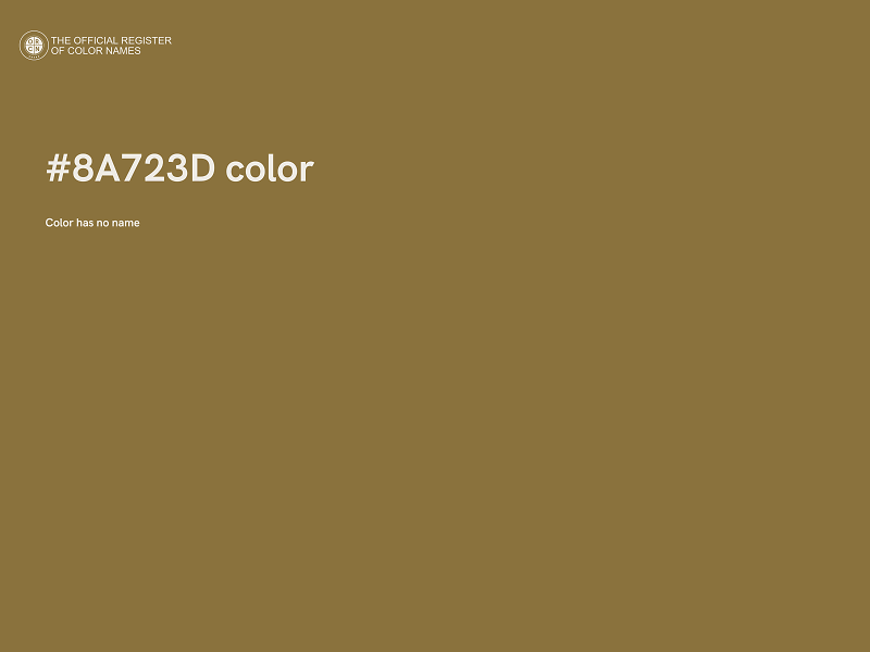 #8A723D color image