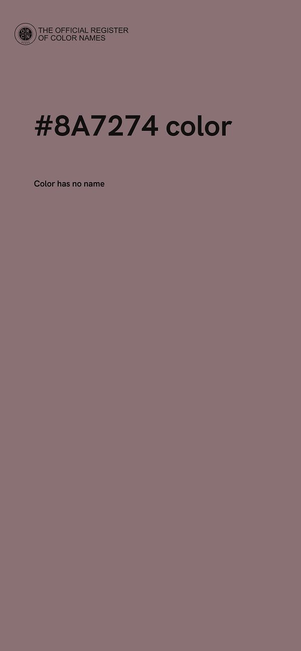 #8A7274 color image