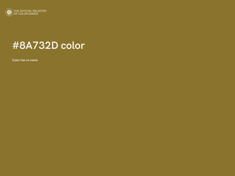 #8A732D color image