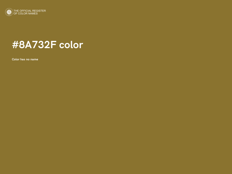 #8A732F color image
