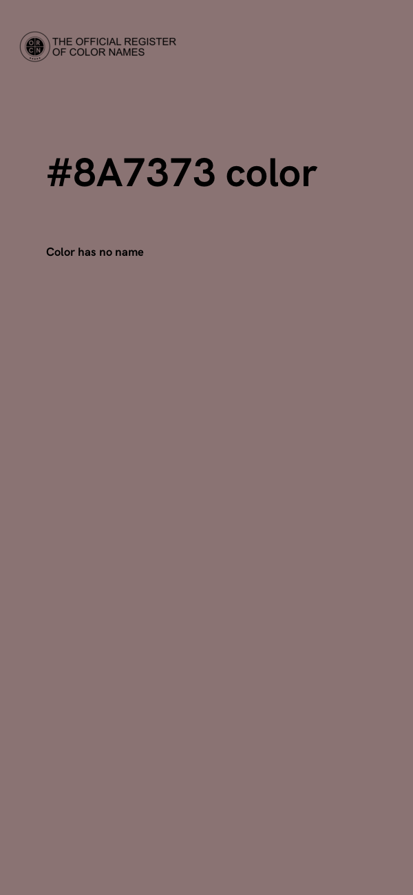 #8A7373 color image