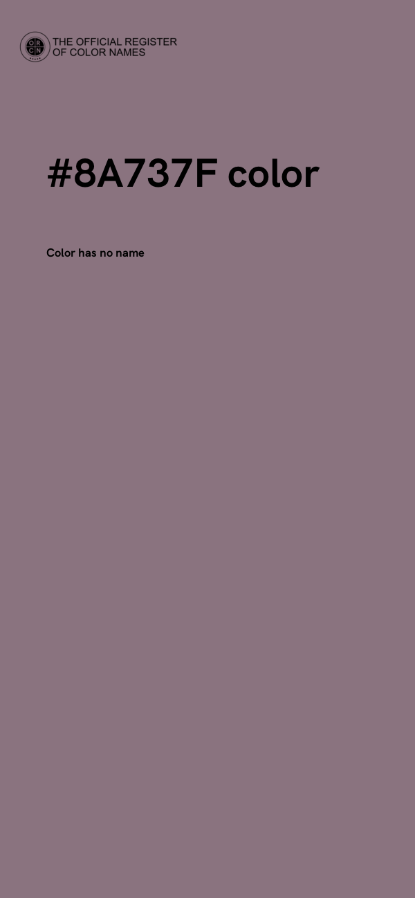 #8A737F color image