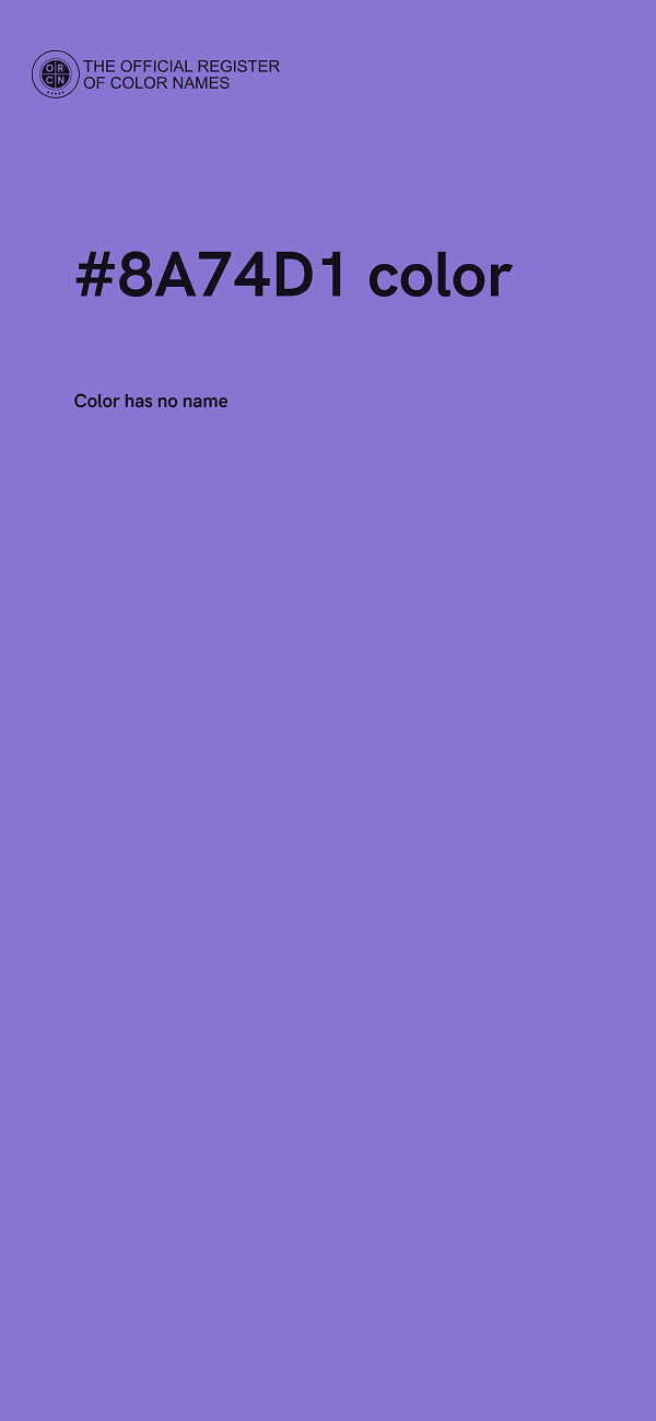 #8A74D1 color image