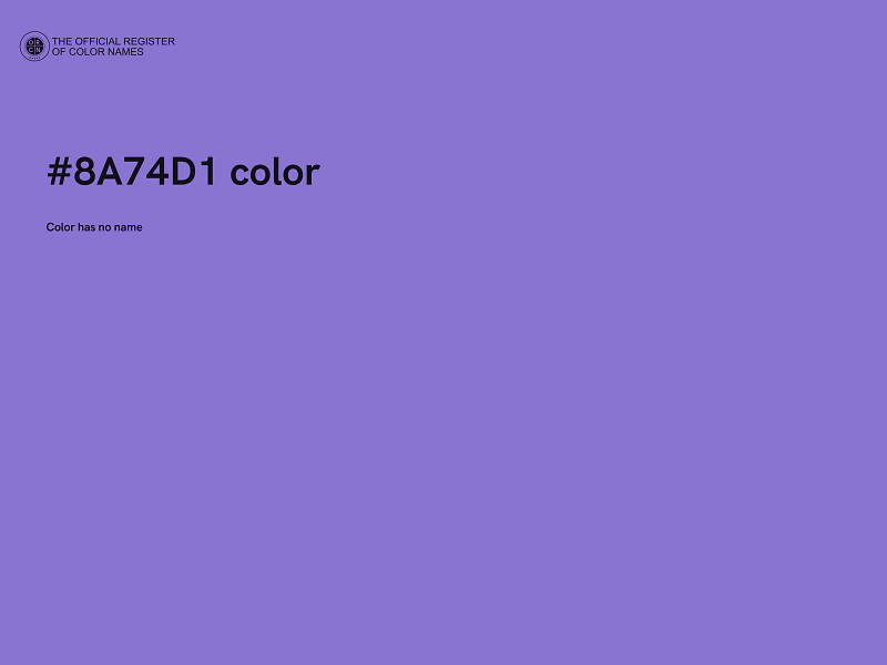 #8A74D1 color image