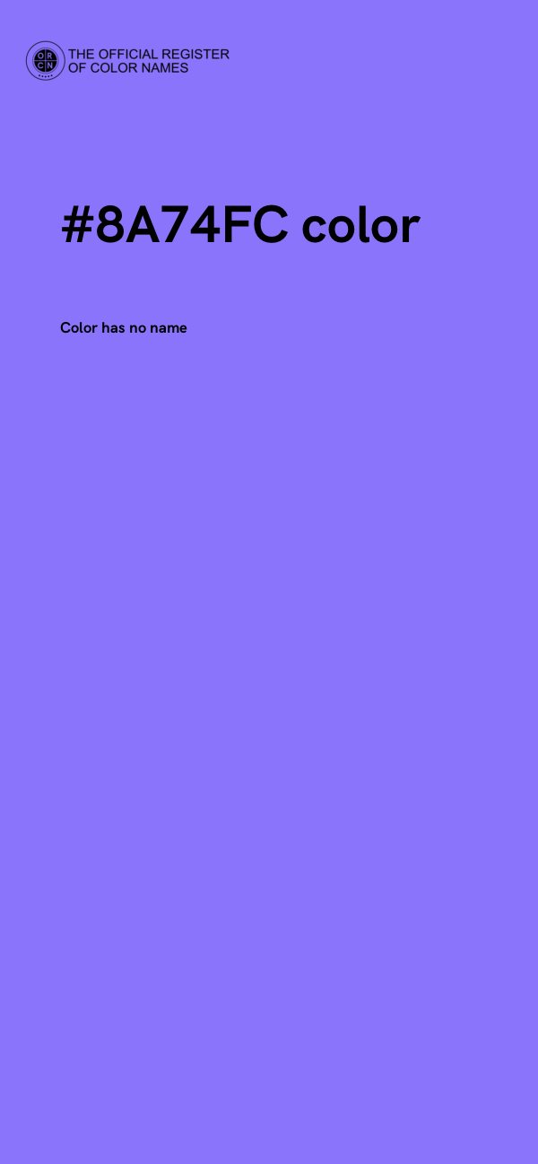 #8A74FC color image