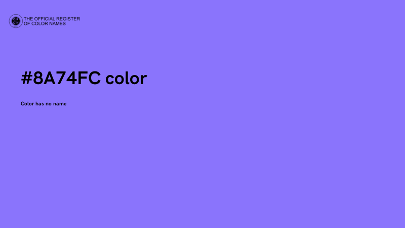 #8A74FC color image