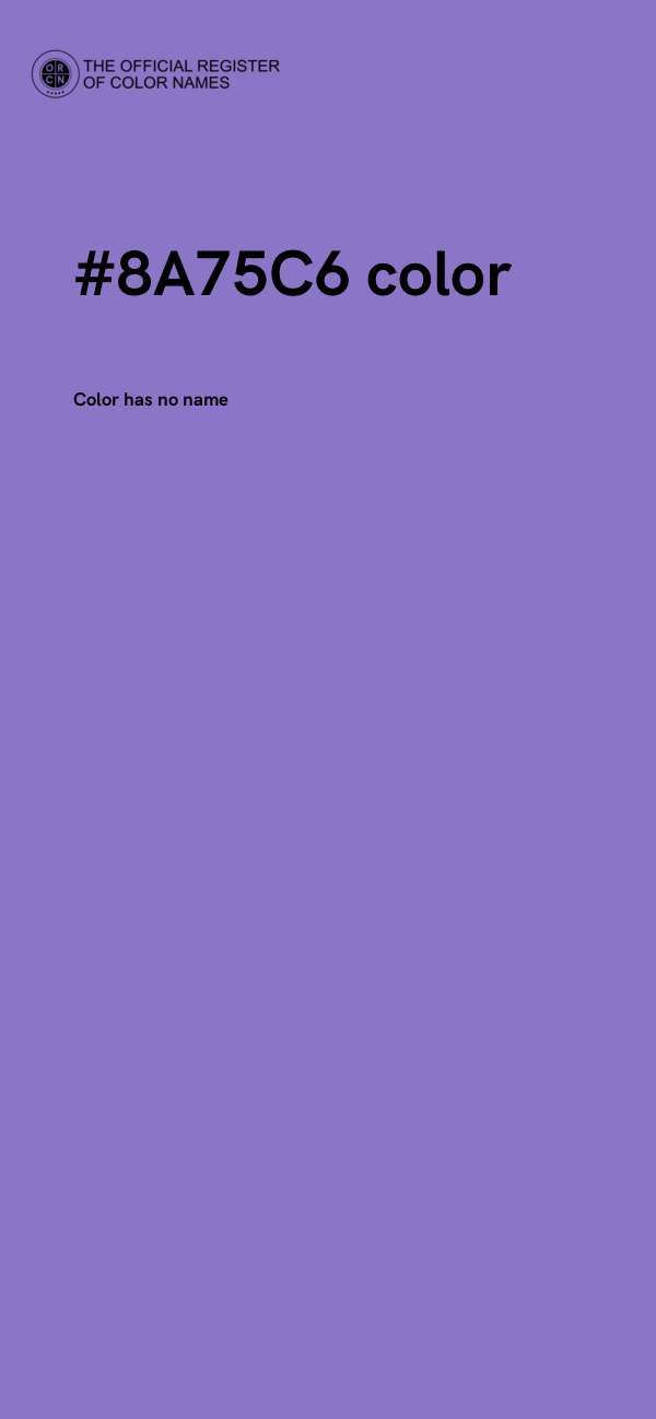 #8A75C6 color image