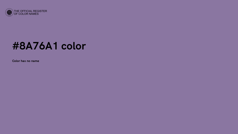 #8A76A1 color image
