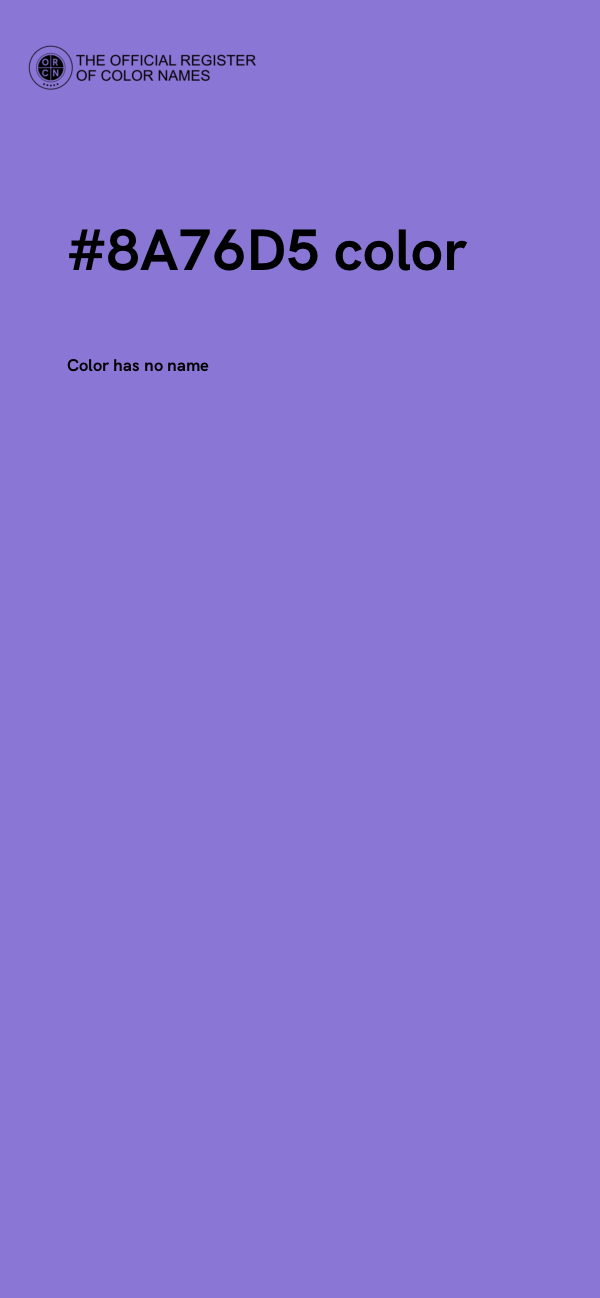 #8A76D5 color image