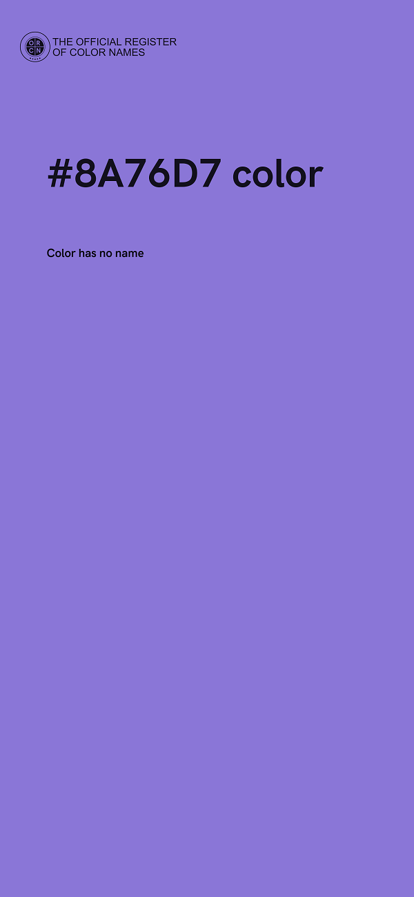 #8A76D7 color image
