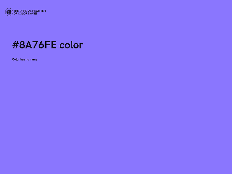 #8A76FE color image
