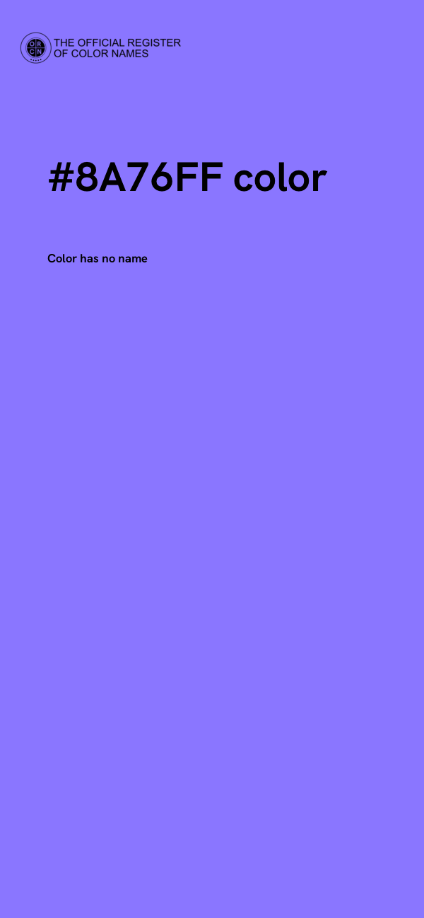 #8A76FF color image