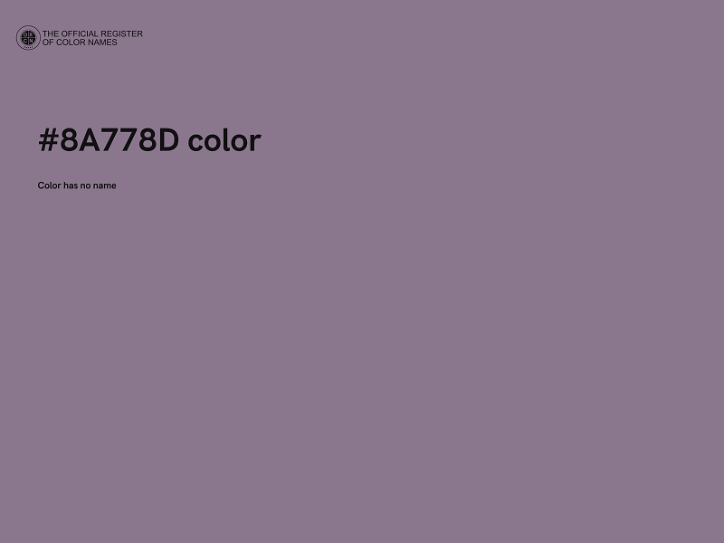 #8A778D color image