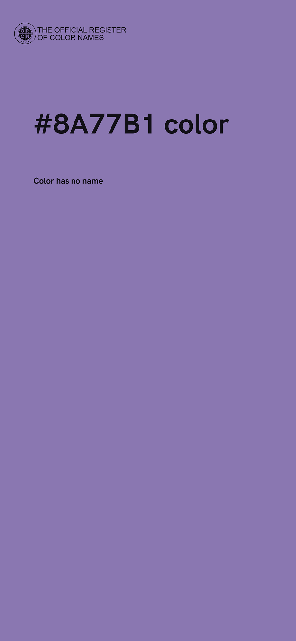 #8A77B1 color image