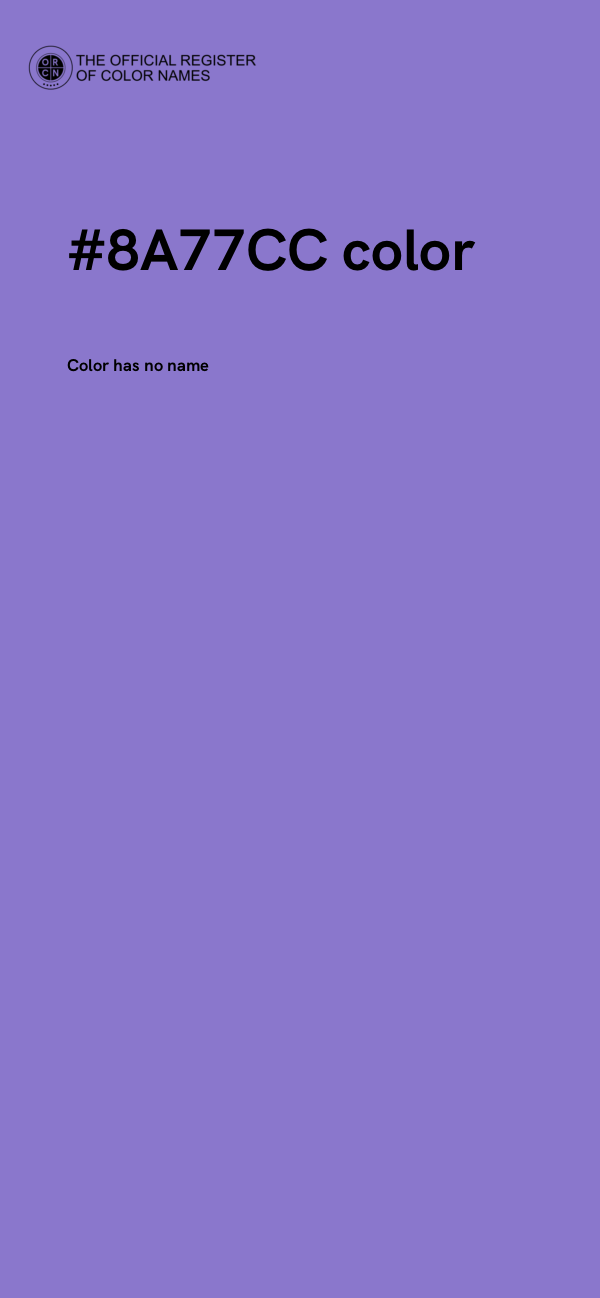 #8A77CC color image