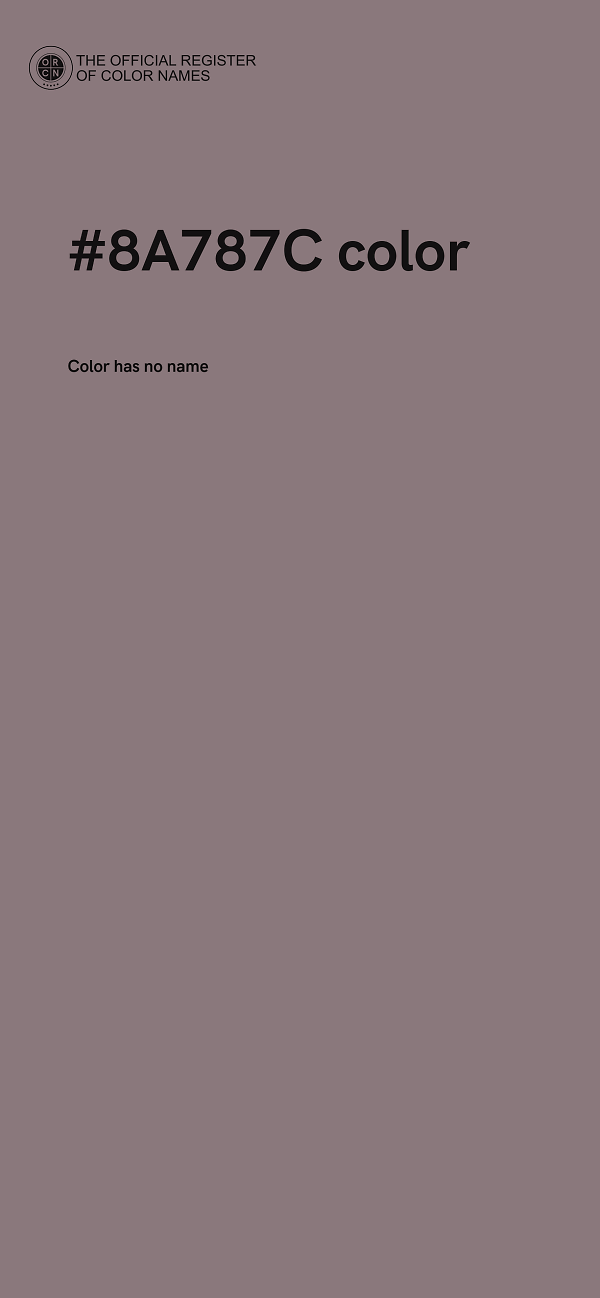 #8A787C color image