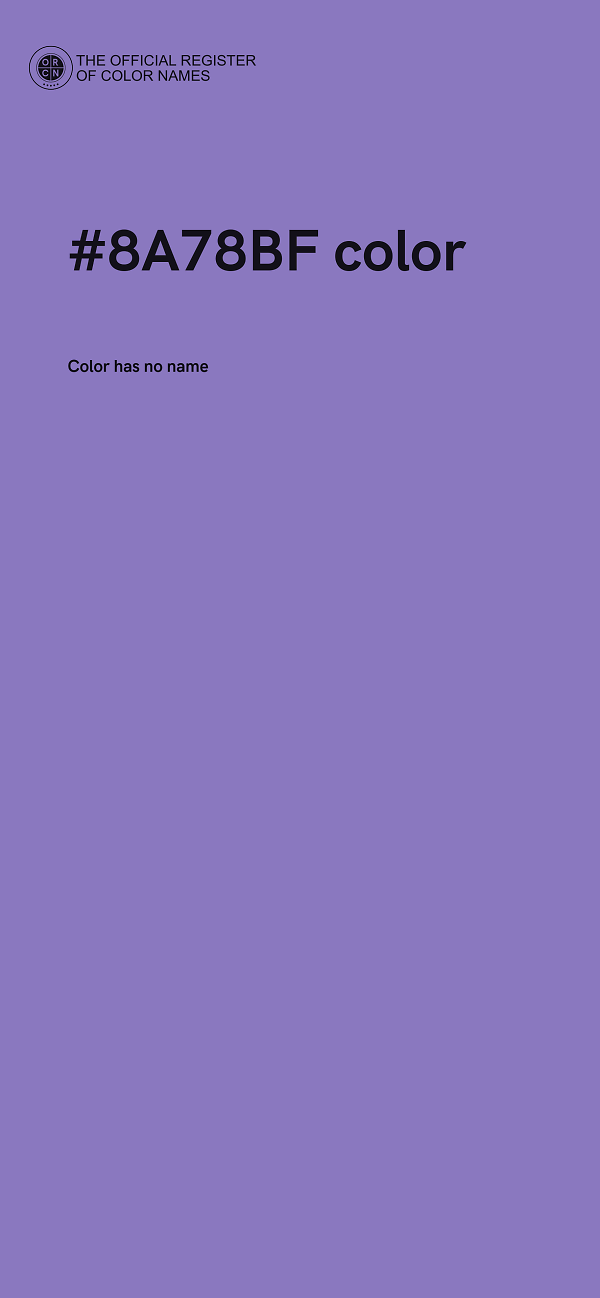 #8A78BF color image