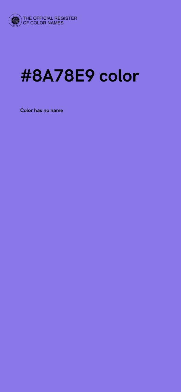 #8A78E9 color image