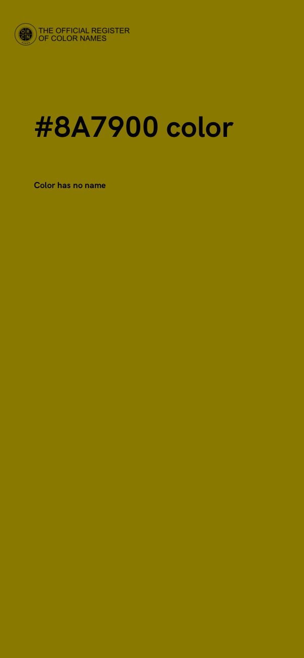 #8A7900 color image