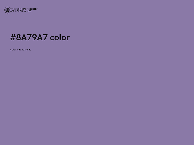 #8A79A7 color image